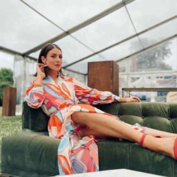 ALEXIS for Target | mixed floral long sleeve dress - Picture 3 of 11